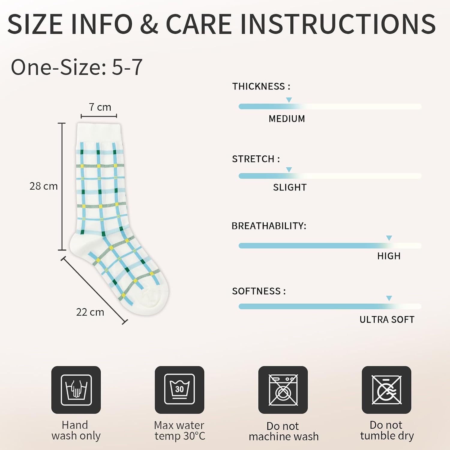 Women's 100S Mercerized Cotton Socks, 240-Needle Knitting Luxury Dress Socks for Everyday & Professional Wear