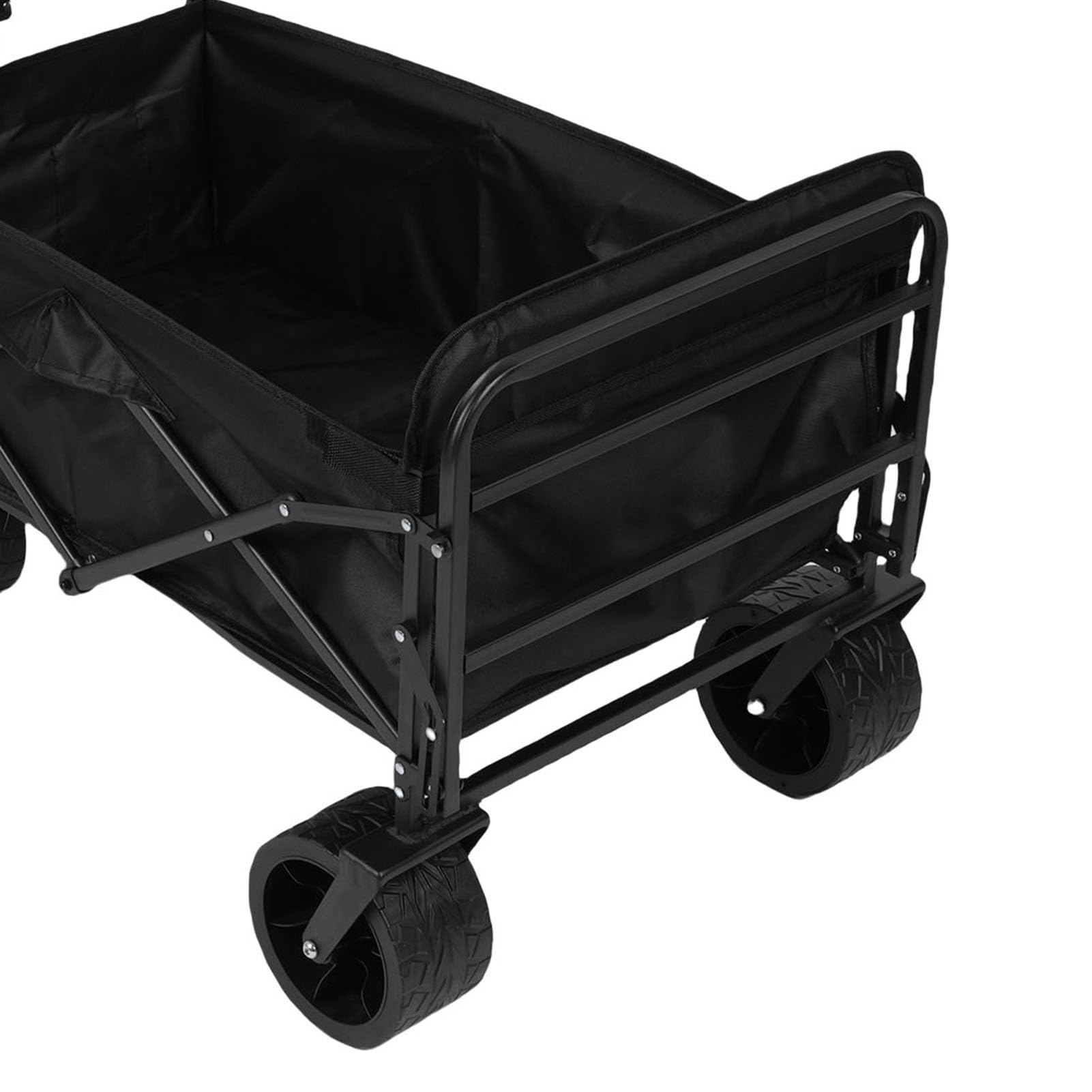 BRRNOO Carrello Pieghevole Utility con Capacità 150L, Telaio in Acciaio