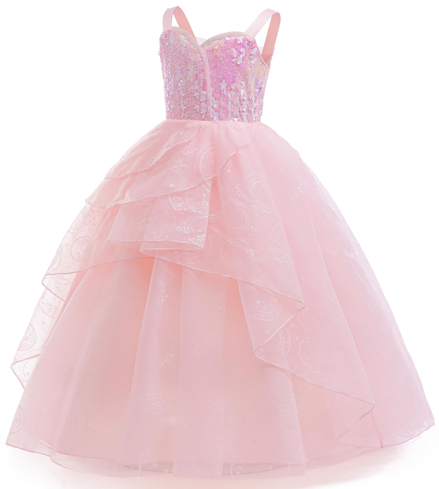 Bambina Cosplay Glinda Costume Halloween Festa Matrimonio Abito