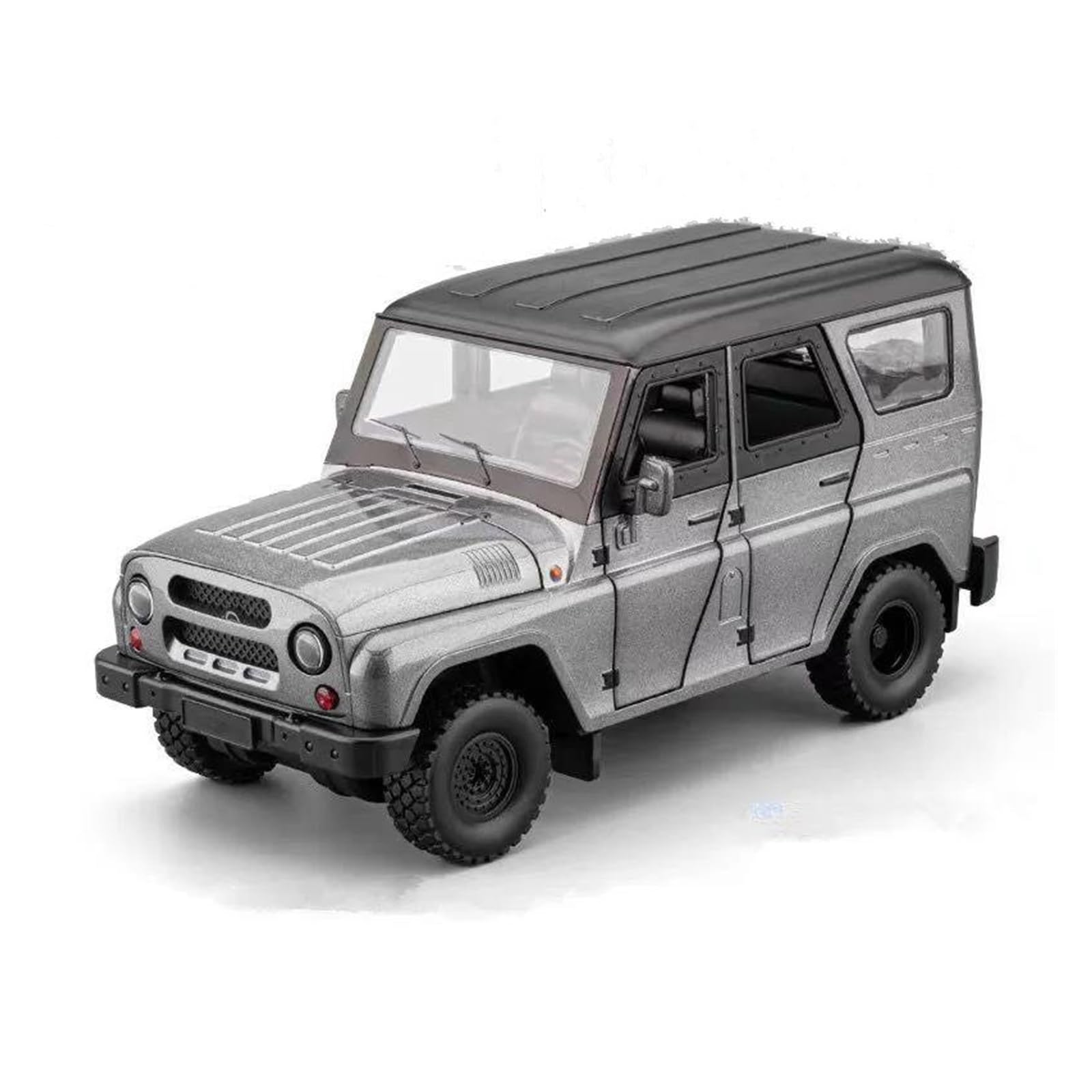 MOCALUX Scale Die-Cast Model Car 1:18 For UAZ For Hunter Alloy Model Diecasts Metal Vehicles(Gray)