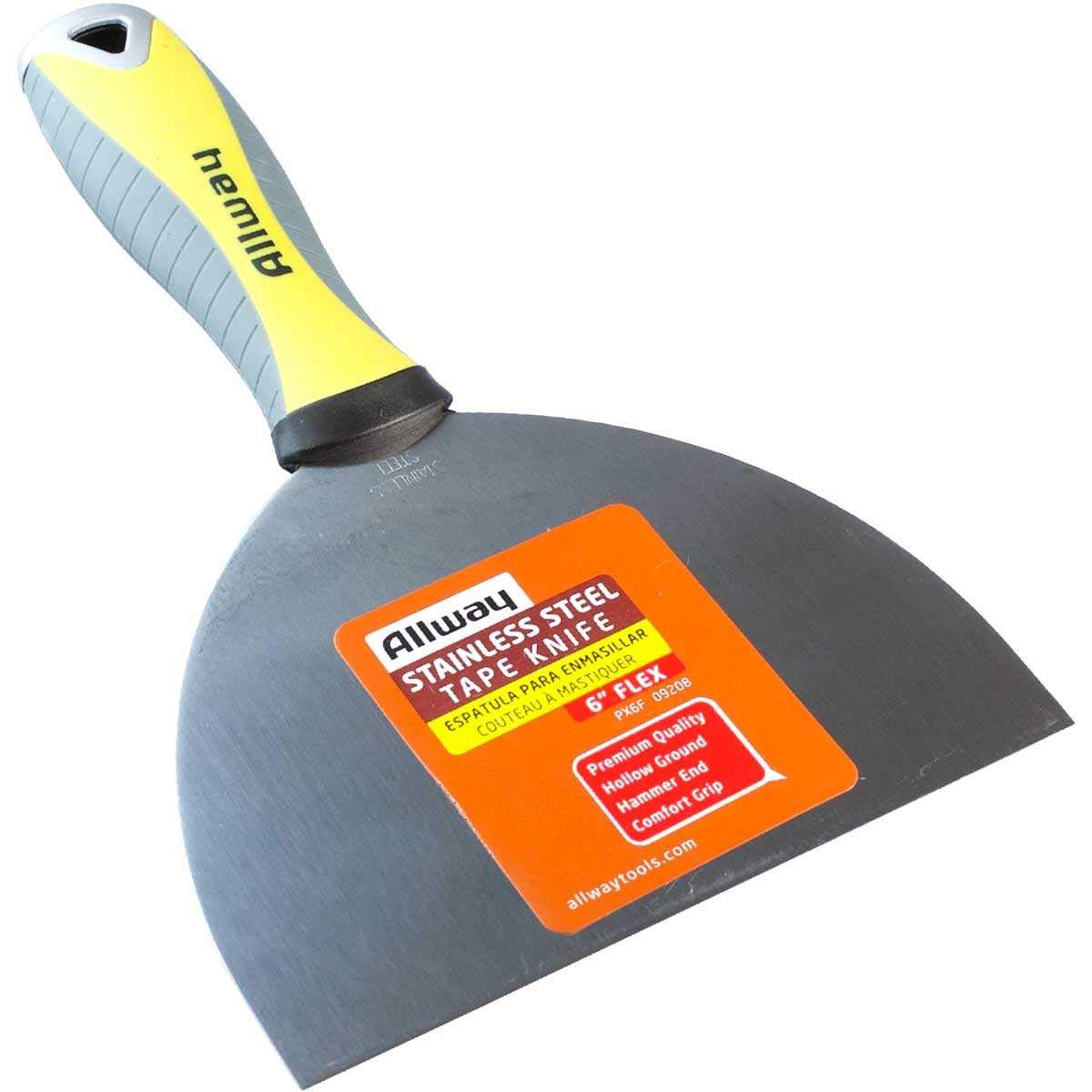 Allway Tool (PX6F) 6" Flex, Pro Stainless Soft Grip, labelled