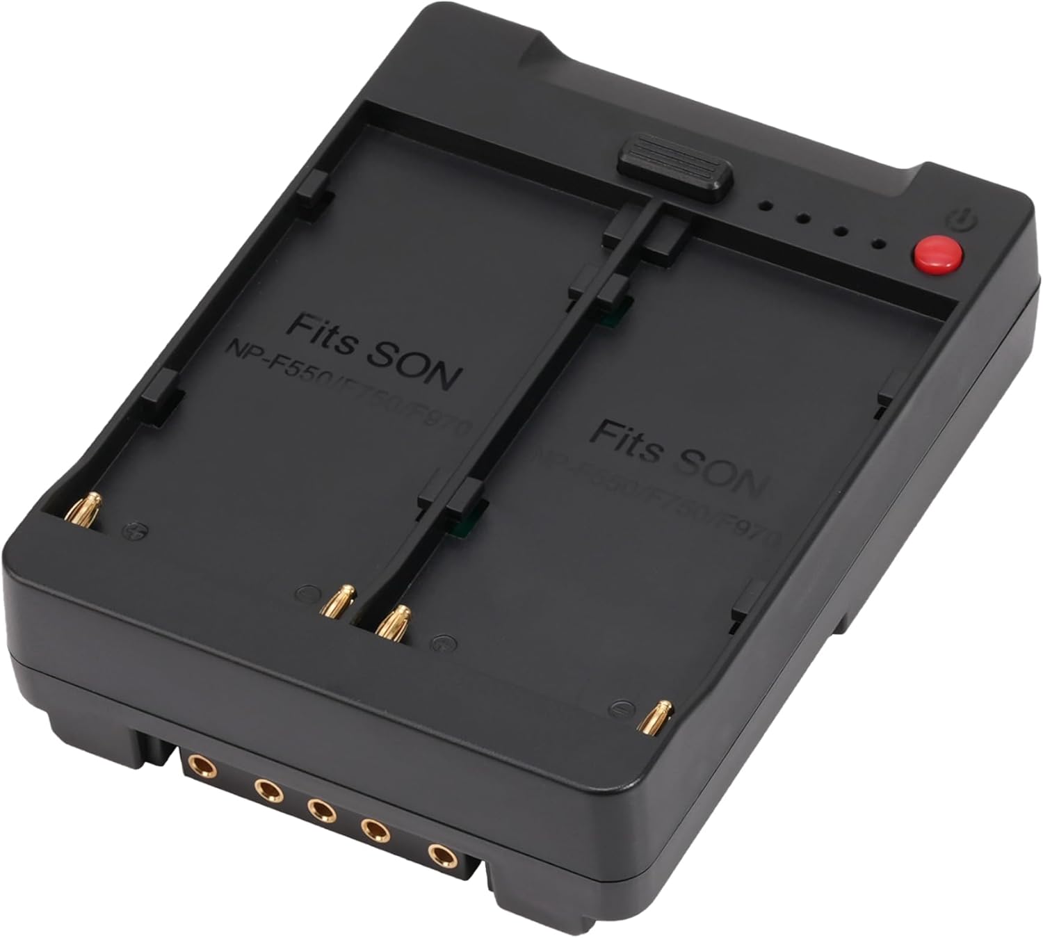 Fotga Power Adapter Plate Convert Dual NP-F550 Battery to V Mount Battery Plate with Multiple Outputs D-Tap DC USB USB-C for Powering Camera Monitor Video Light Cell Phone
