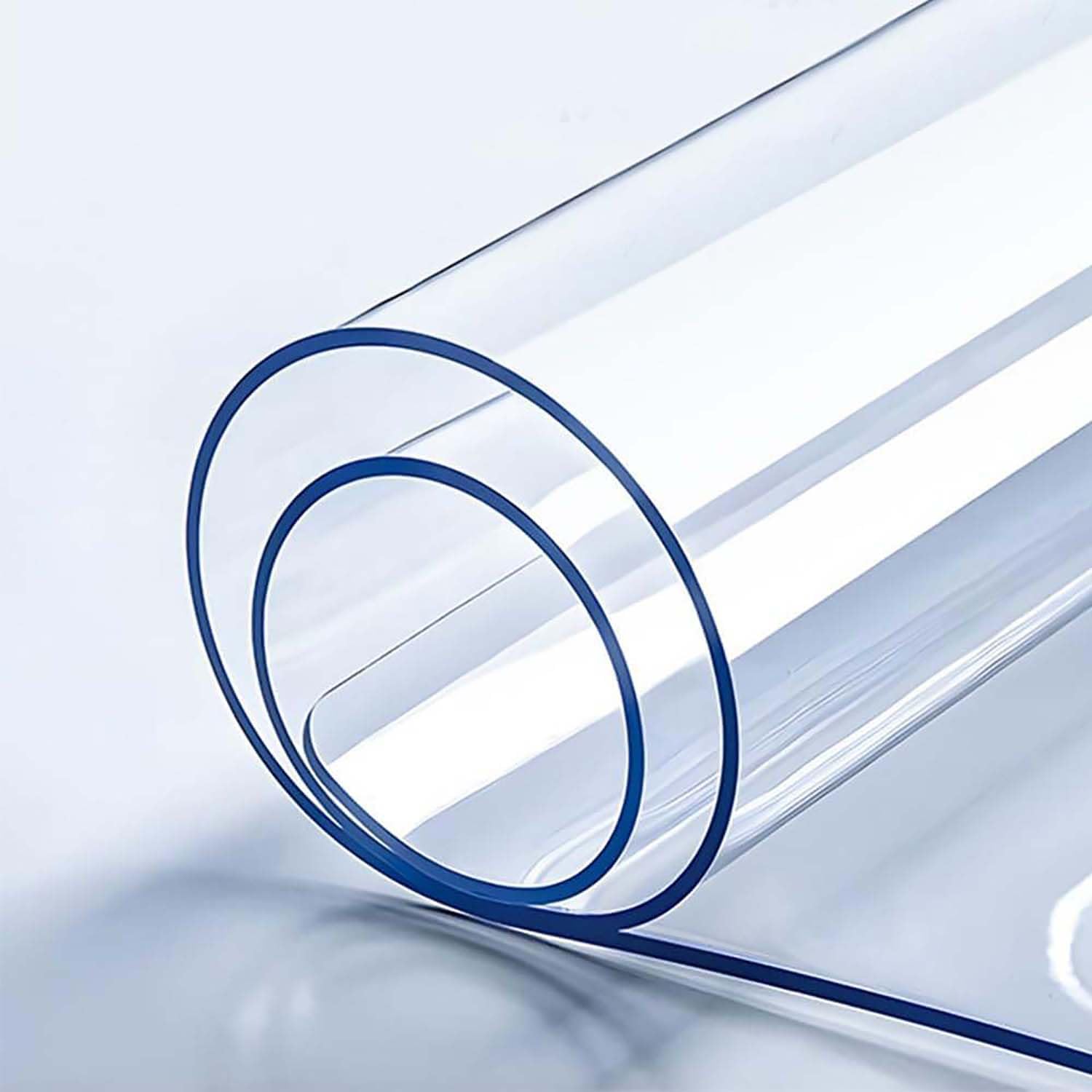 Ffsaacol Transparent Waterproof Table Pad, Plastic PVC Desk Protector, Clear Table Covers Cut to Fit, Stain Resistant, Anti-Scratch, Washable, Heat Resistant 3mm,30x30cm/12x12in
