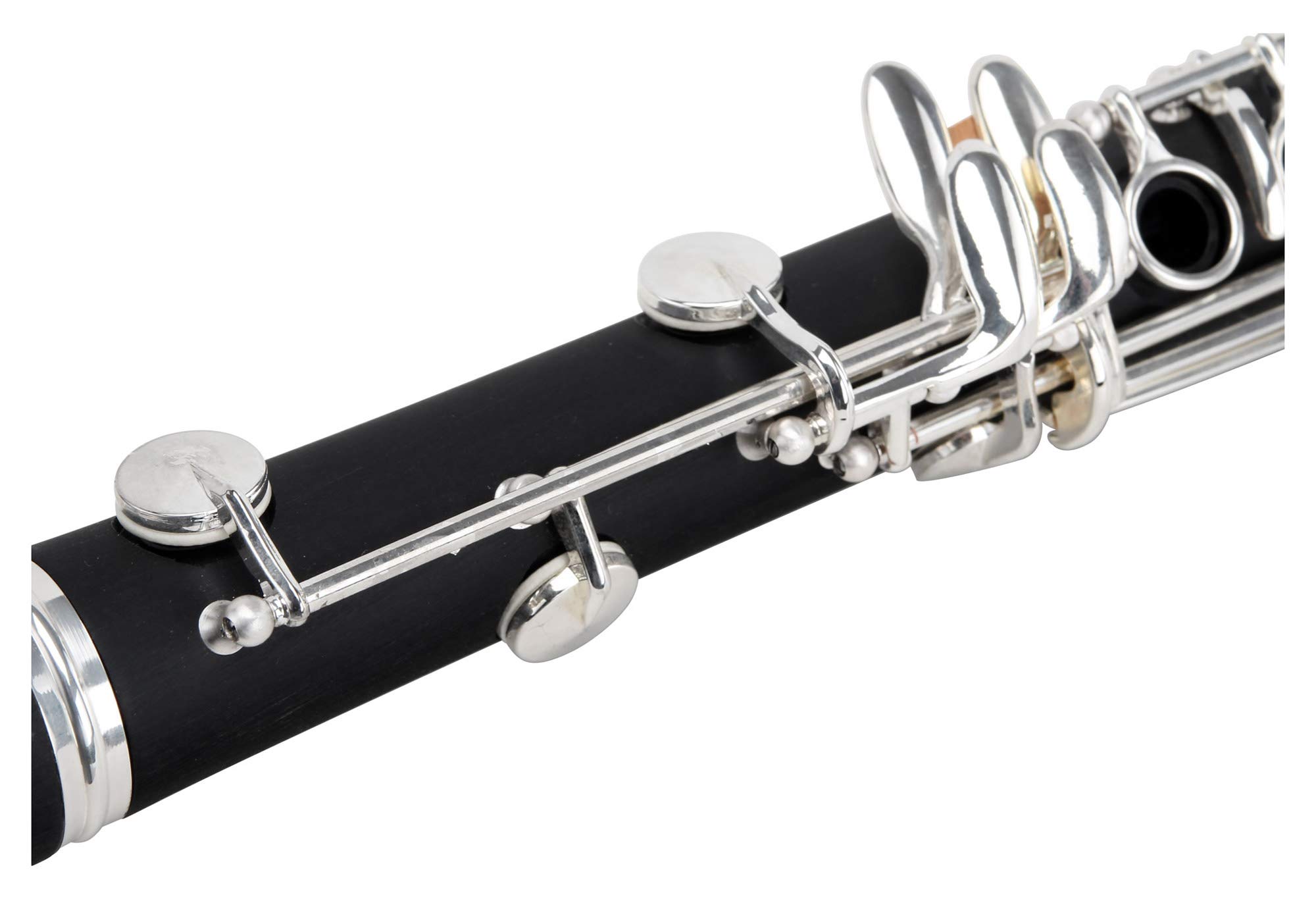Classic Cantabile CLK-10 B-Klarinette (Böhm Griffweise, 17 Klappen, 5 Ringe, ABS Kunststoff, Mechanik versilbert, ideales Schülerinstrument, inkl. Koffer und Zubehör) schwarz