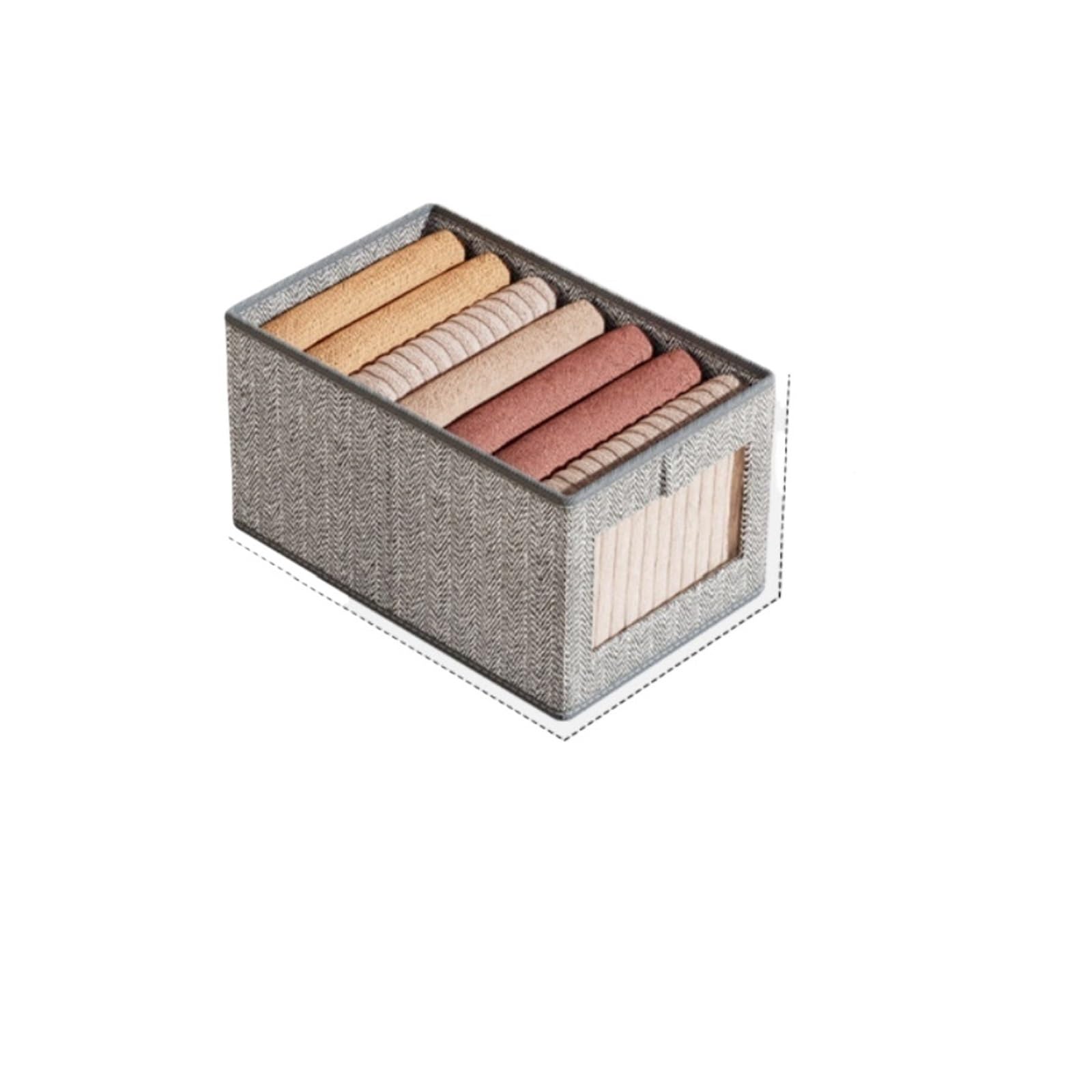 Fjoadnvm One Color Drawer Dividers Closet Organizer & Clothing Storage Box Drawer For Pants Shirts Wardrobe Foldable Fabric For Bedroom Shelves(Small)