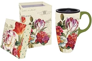Garden View Ceramic Travel Mug: Your Daily Dose of Nature