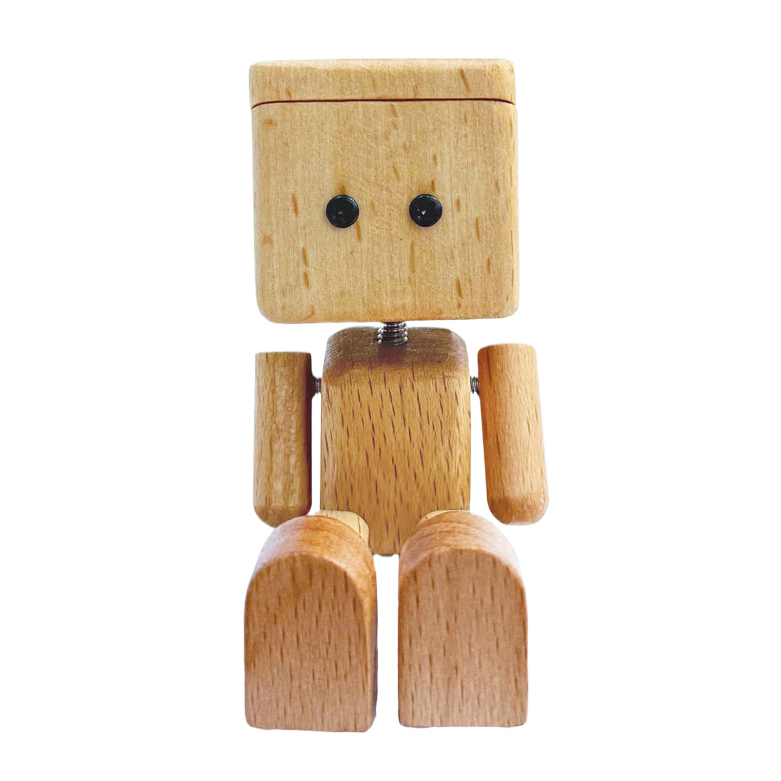 Figurine d'homme en bois secouant pour égayer un tableau de bord triste
