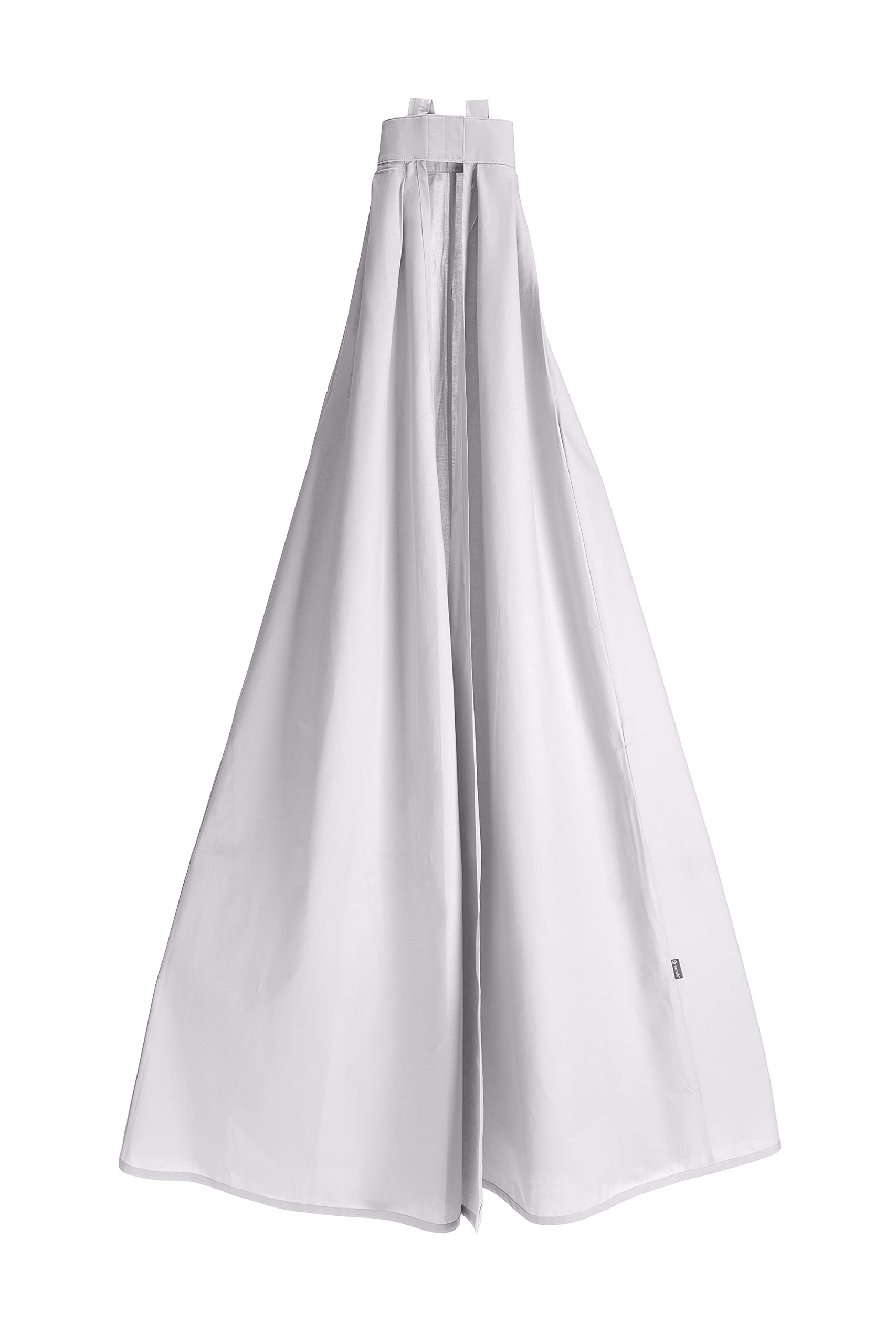 Betthimmel Vorhang für die Babywiege, Schaukel - 156 cm, Baldachin aus 100% Baumwolle in Hellgrau