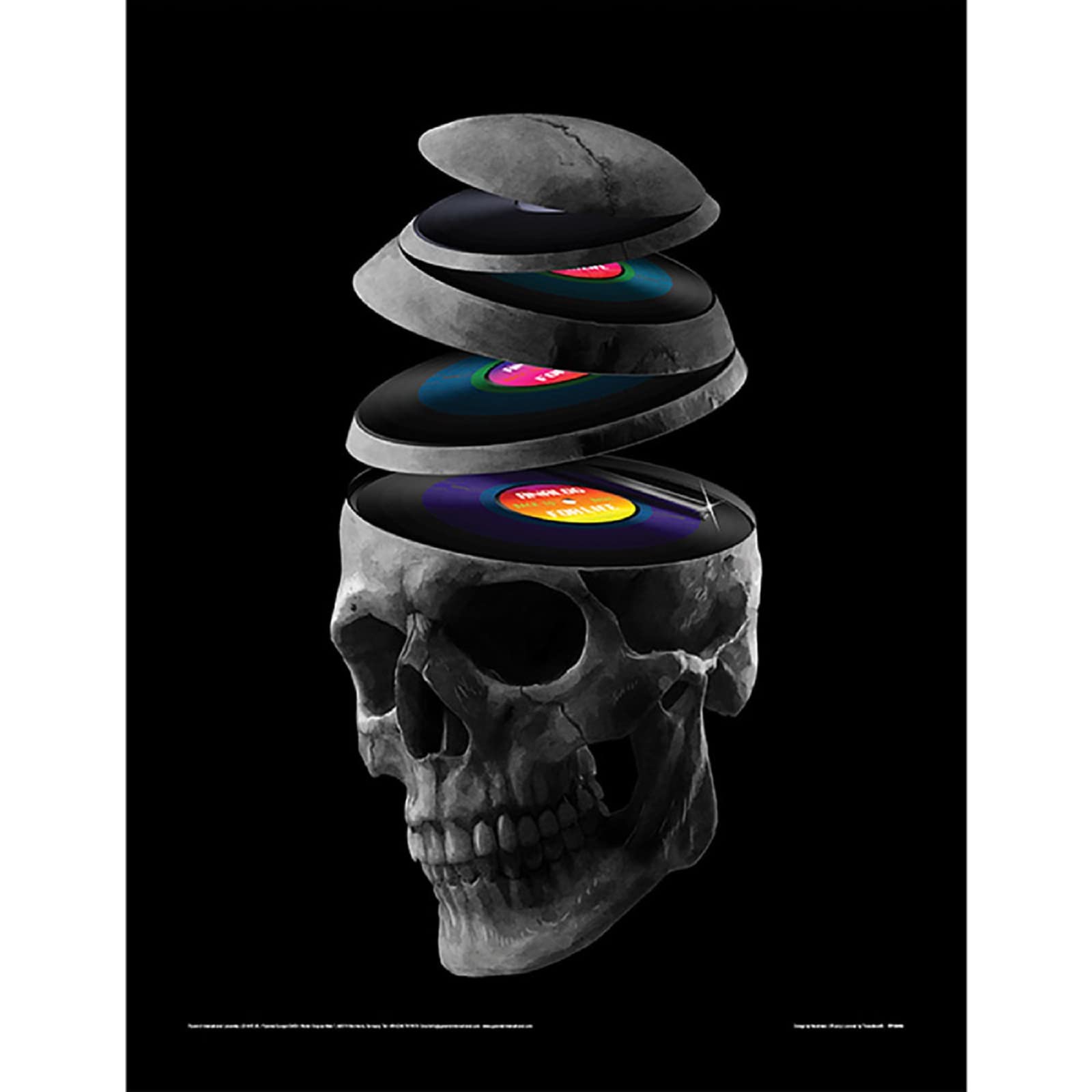 Pyramid International Nicebleed Print Framed Collector Edition (Dead Records), 30cm x 40cm – Official Merchandise