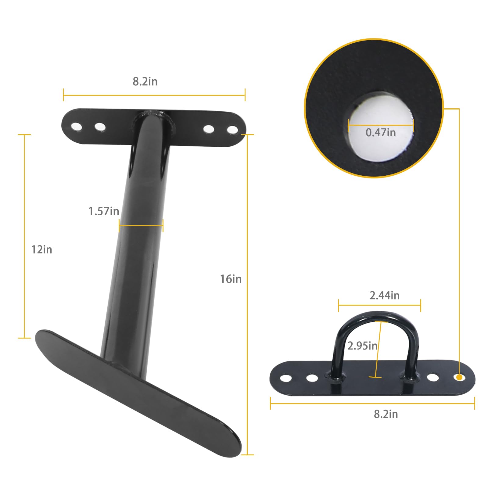 Mounting Battle Ropes Snapklik.com : Powerfeng Battle Rope Anchor & Storage: Battle Ropes ...