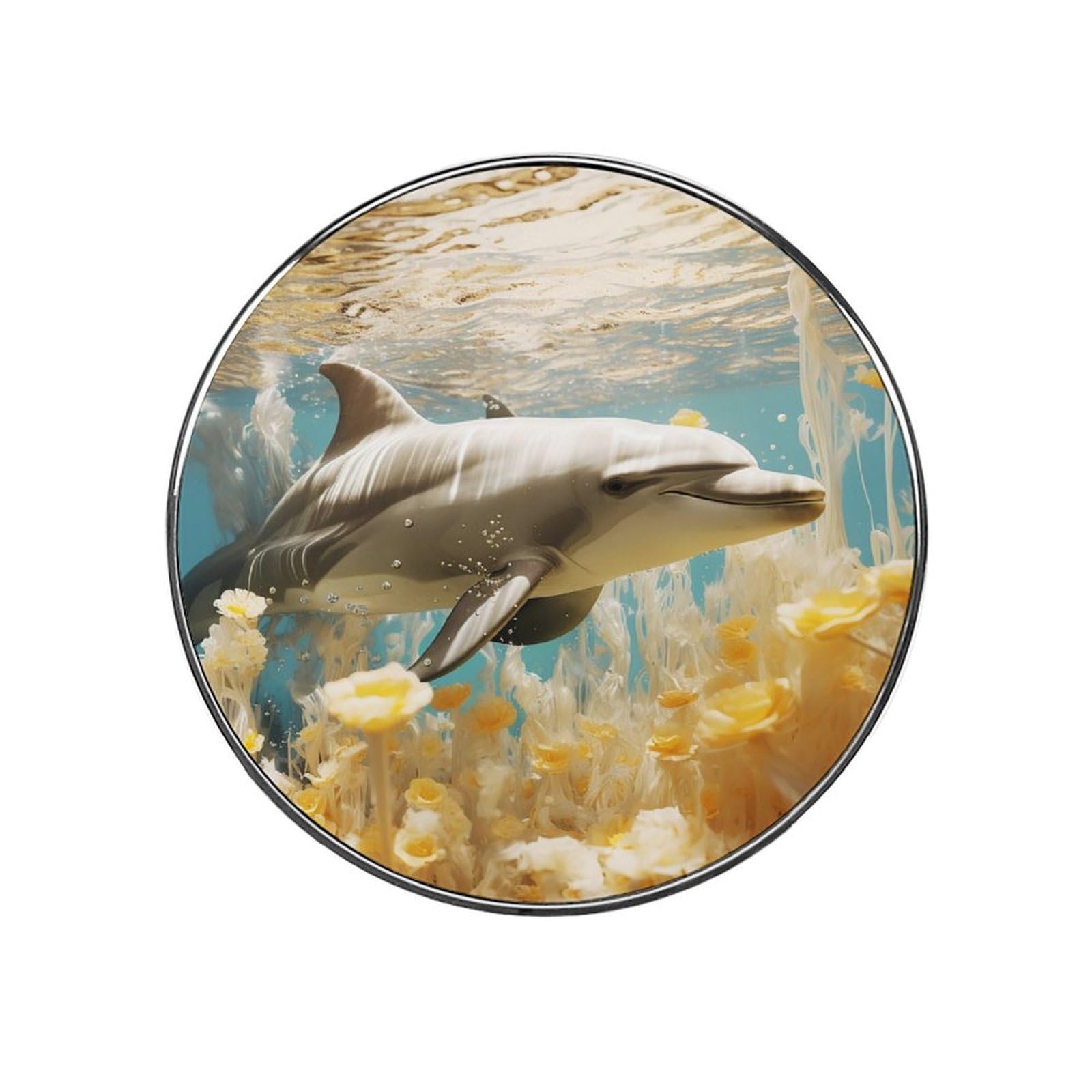 Fridge Magnets Waterproof Small Strong Magnets for Fridge Deep Water Dolphin Refrigerator Magnets Kitchen Accessories Cute Decorative Magnets for Whiteboard Locker Office Home Decor