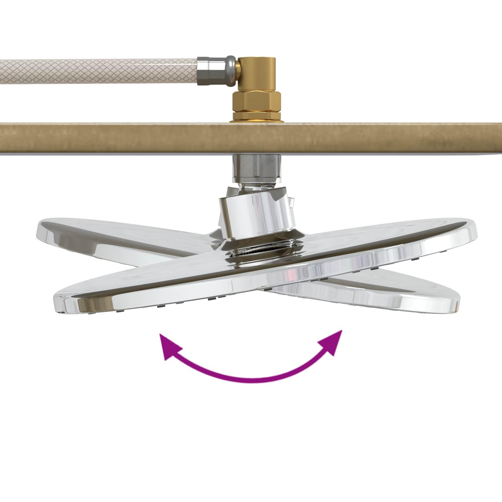 vidaXL Ducha Exterior 214,5 cm Natural