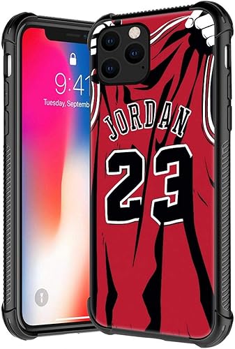 Funda compatible con iPhone 11, diseño de plexiglás de jugador de baloncesto 36 para niños y hombres, antiarañazos, a prueba de golpes, para iPhone