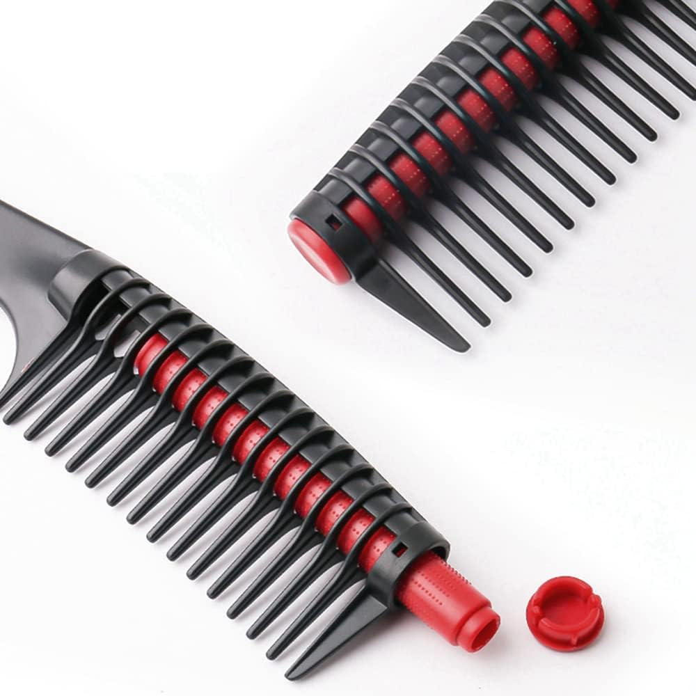Hair Comb Detachable Rotate Roller Detangling Comb with Roller Wide Tooth Comb Anti Splicing Brush Combs 1 PCS Hair Dyeing Combs Easy to Color Daily Home Salon Barbers Professional Hair Coloring Tool - Image 5