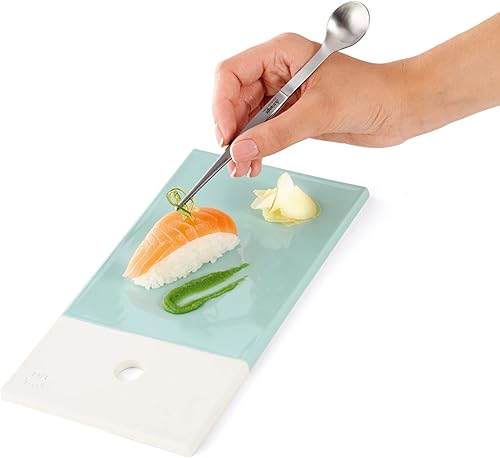 Miniatura 5 de triangle FinalTouch - Cuchara de degustación, 5.5 pulgadas (5.5 in), cuchara y pinzas de acero inoxidable, apta para lavavajillas