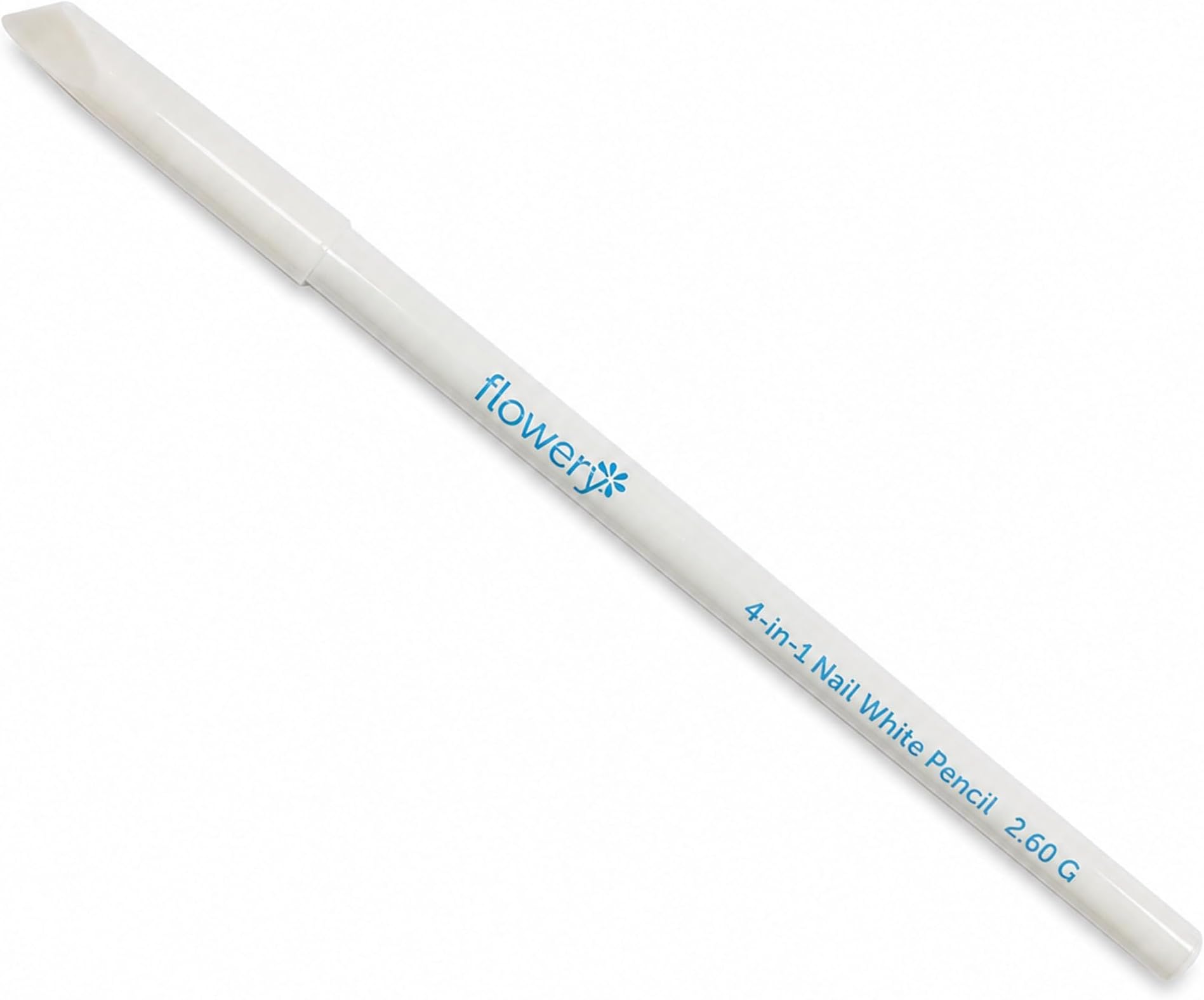 4-in-1 White Nail Pencil – Under Nail Whitener, Cuticle Pusher for Natural French Manicure Look