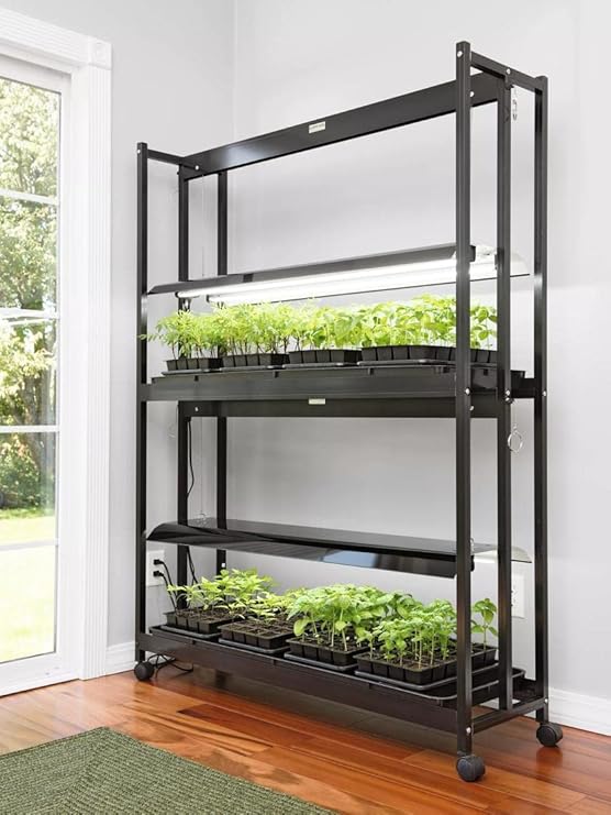 Gardeners Supply Company Indoor 2Tier Grow Light Shelf