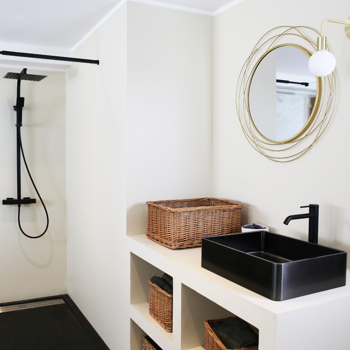 Essebagno 9020169 Lollipop bateria umywalkowa wysoka czarna