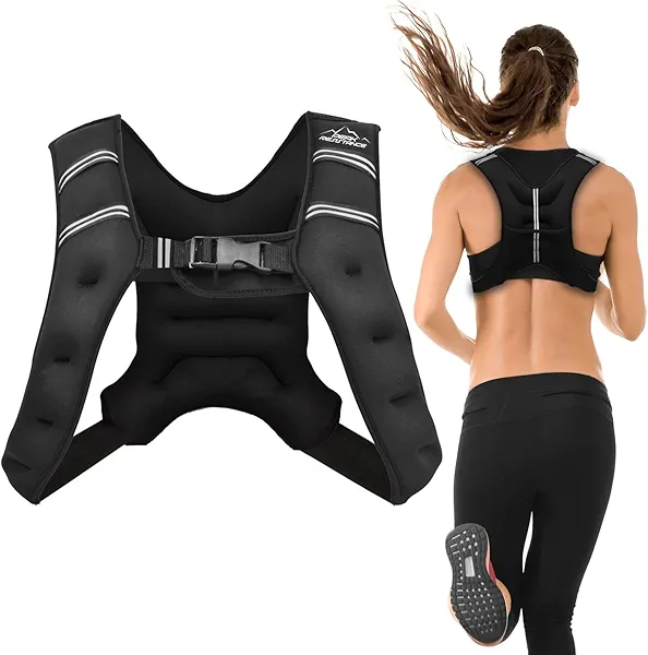 Aduro Sport Weighted Vest Workout Equipment, 4lbs/6lbs/12lbs/20lbs/25lbs/30lbs Body Weight Vest for Men, Women, Kids
