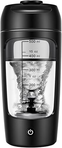 Botella mezcladora eléctrica de proteínas, taza mezcladora de 21 oz para batidos de proteínas y polvos