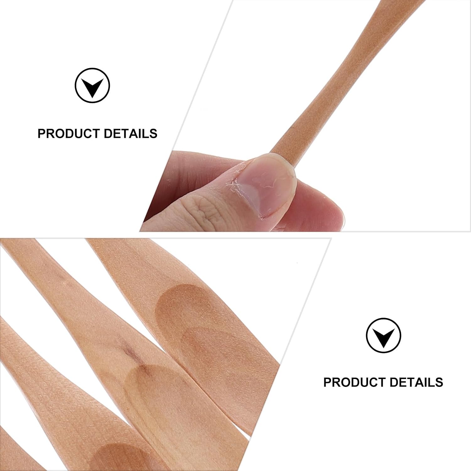 5 Piece Wooden Honey Stirring Spoon Set for Syrup, Long Handle image 3