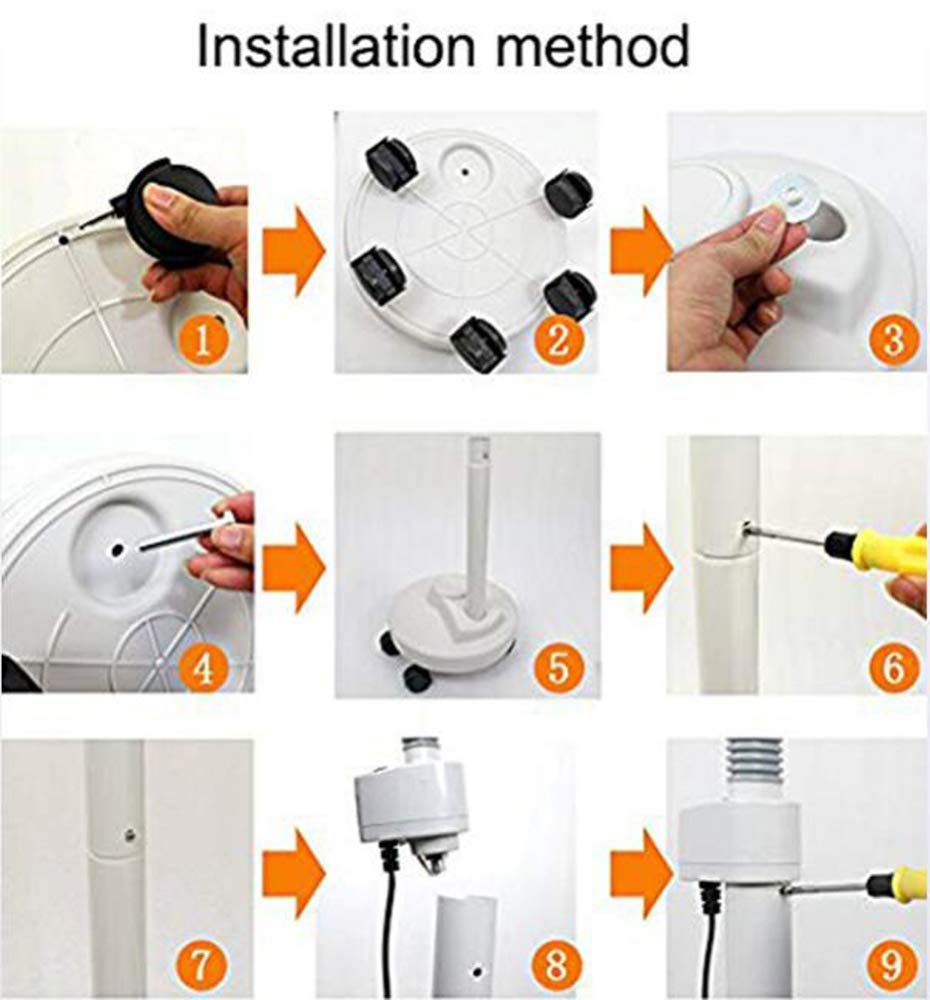 EUQKKWLOY Lámpara de pie con Lupa LED 3X, luz fría, Lupa Grande portátil, lámpara de iluminación con Lupa Ideal.