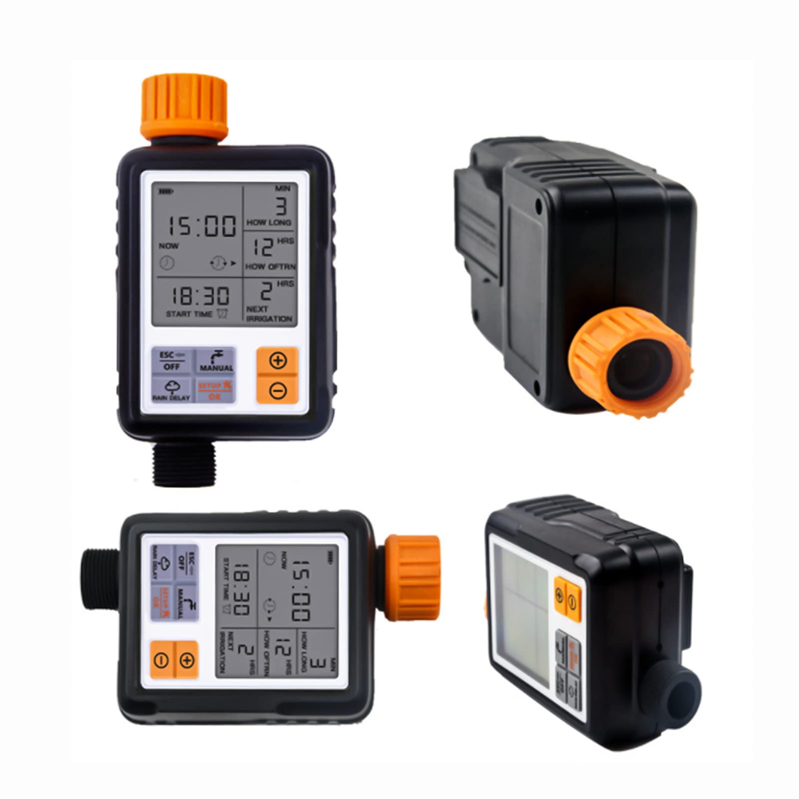 Kavolet Programmateur d'arrosage jardin programmateur, minuteur d'arrosage automatique jardin avec écran, minuterie de tuyau de jardin, IP65, contrôle automatique