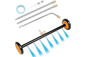Undercarriage Pressure Washer Attachment - 2 in 1 Pressure Washer Water Broom, Sidewalk Cleaner 24"