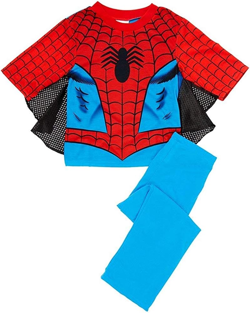 Marvel Boys' Spiderman 2-Piece Uniform Set with Webbing