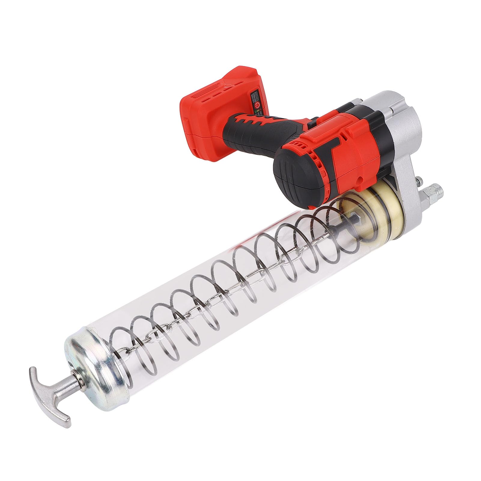 Pistola de Engrase Eléctrica, Pistola de Engrase Inalámbrica de 12 000 PSI con Luces LED Integradas, Diseño de Lubricación Automática, Caudal Ajustable, para Fábricas