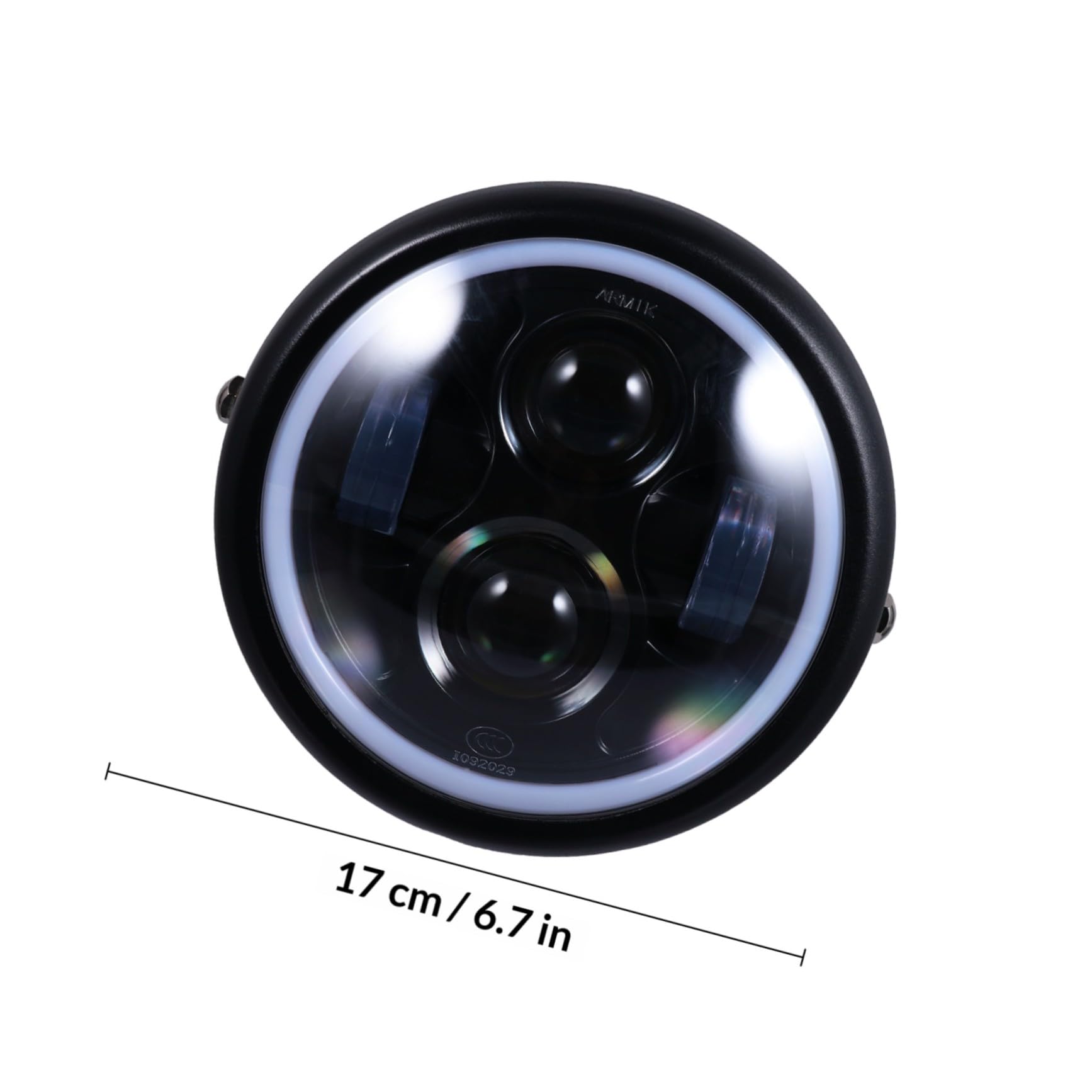 CALLARON Faro LED per Motocicletta Retro Vintage Proiettore a Led, Luce di Guida Notturna Resistente ad Ambienti Difficili, per Moto Cg125 Gn125, Luce da Lavoro Esterna ad Alta Durabilità