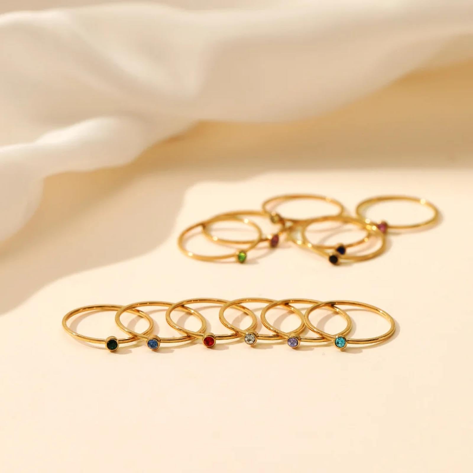 Ringe Ringschmuck Damen Herren Schlichter Ring für Damen Schmuck