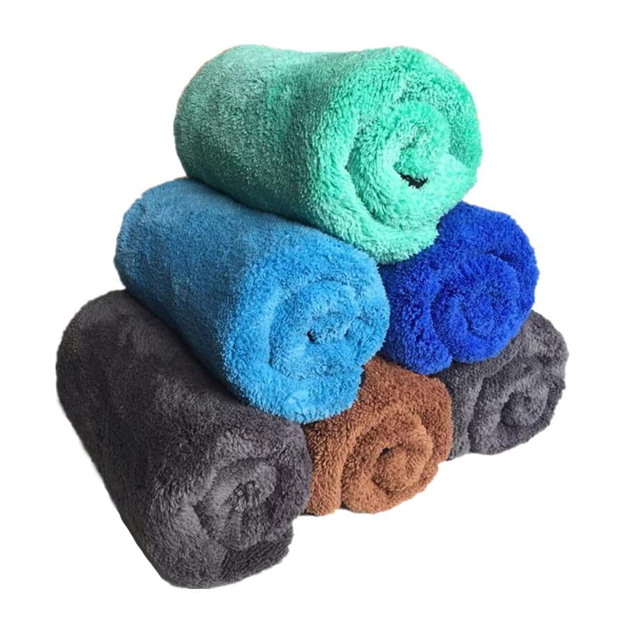 Serviette De Bain épaisse En Polaire Corail à Séchage Rapide, Ne Perd