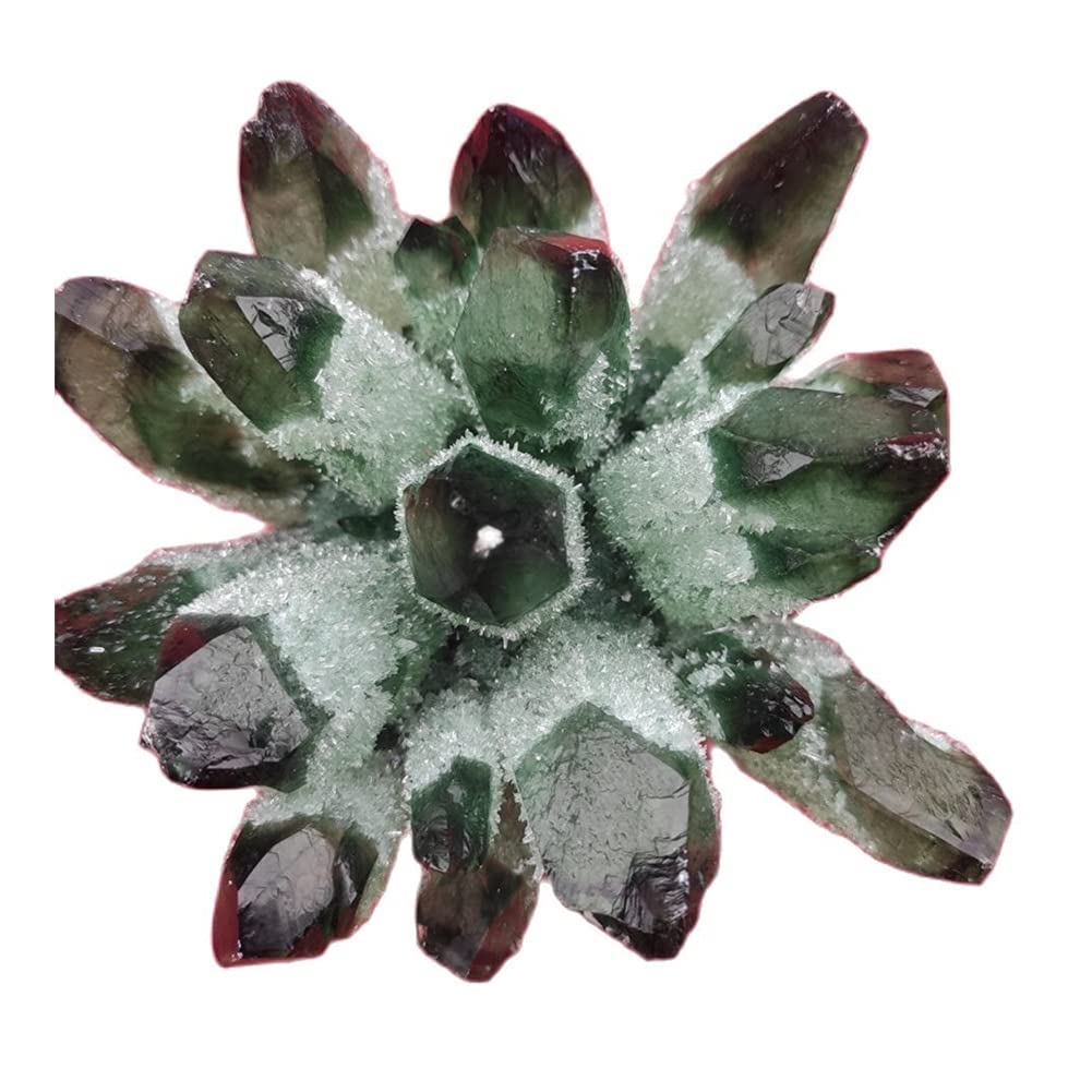 Salud y hogar 1 unids Natural Green Ghost Fantasma Fantasma Cuarzo Croquete Catrizaje Curación Espécimen Decoración de la Boda Aquarium (Size : 700-800g)