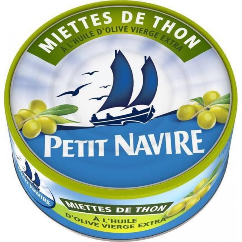 Miettes de thon Petit Navire à l'huile d'olive vierge extra 5x160g pique-nique