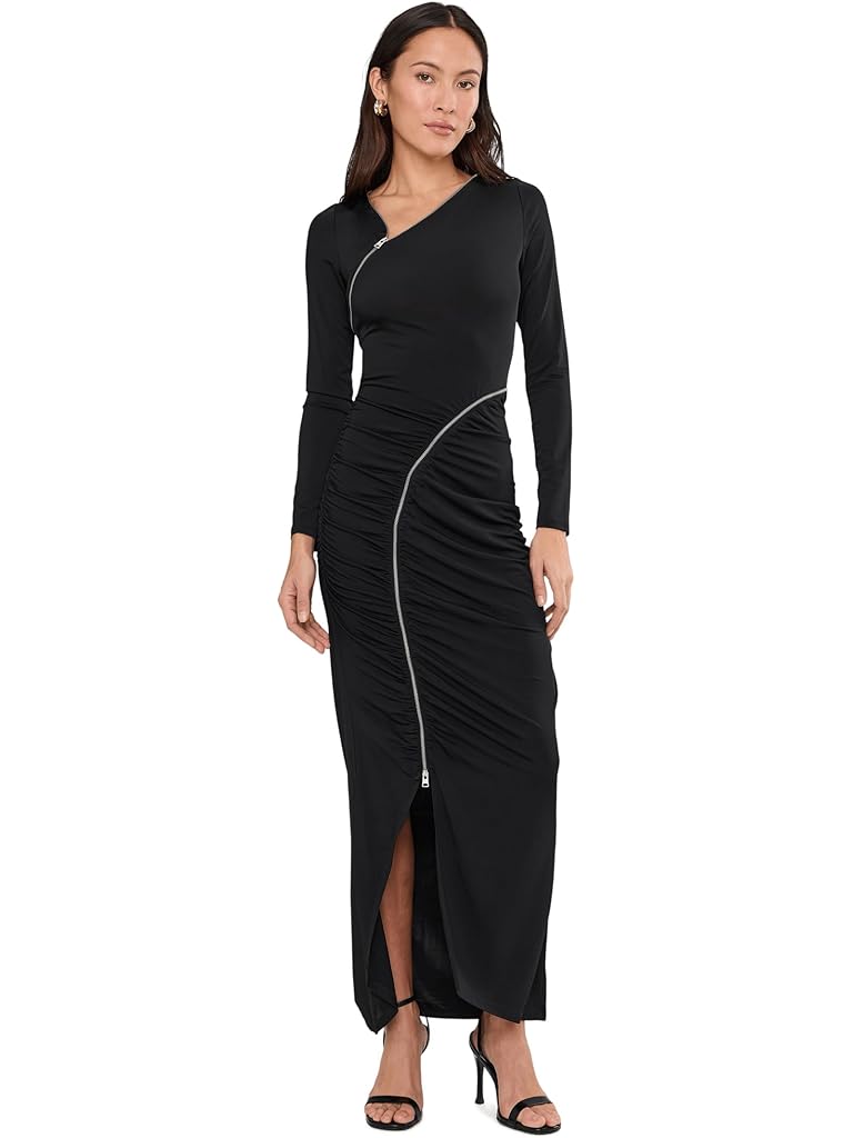 Black AllSaints Elsie Zipper Dress