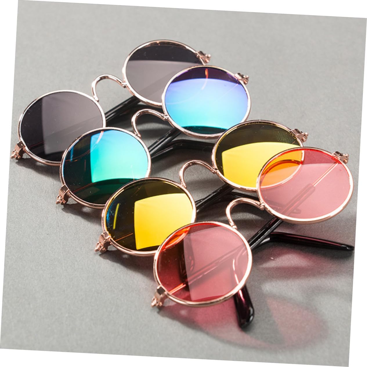 SUPVOX Fashion Pet Dog Cat Sunglasses Lightweight Funny Eyewear Accessories for Outdoor Activities Random Color Stylish Pet Sunglasses for Dogs and Cats image 3