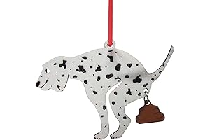 Hangable Wooden Dog Poop Christmas Tree Ornament