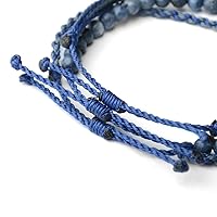 Vista 460 de Handmade Natural Stone Beaded Healing Bracelet Gift for Men Adjustable Rope String Bracelet (picasso jasper, Adjustable)