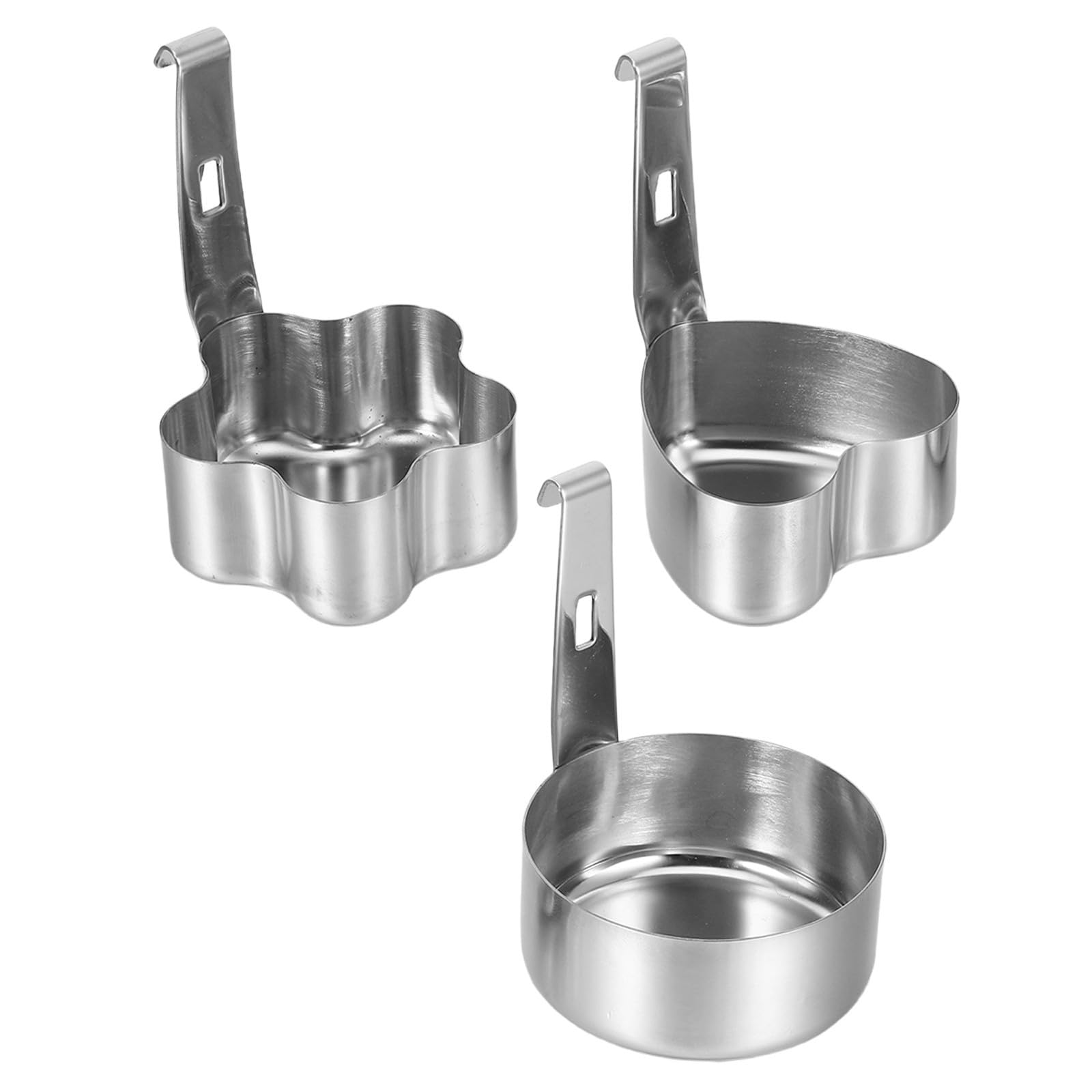 Moldes para escalfar huevos de acero inoxidable fáciles de limpiar y antiadherentes