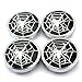 56mm(2.2in)/55mm(2.17in) Wheel Center Caps Spider Pattern Style Base for Type 25 Matte Grey 15x6#N23 Imola Wheel Rims