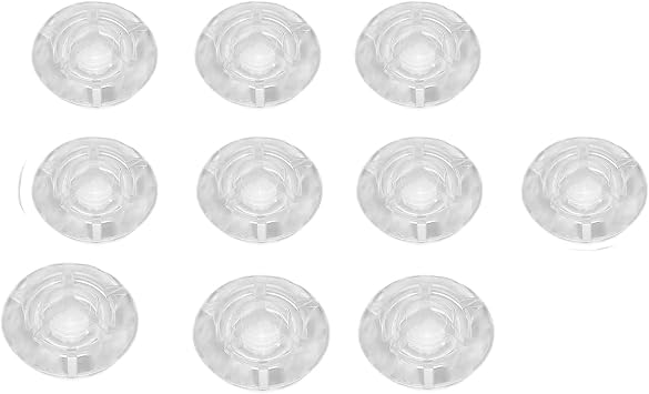 Guitar Effects Pedal Footswitch Toppers, 10Pcs Footswitch Toppers Clear Transparent Universal for Guitar Effects Pedal Accessories, Assist, correct