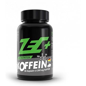 Zec + Pure Form 200 mg Hochdosiertes Caffeine Fat Burner Stimulates Metabolism Prevents Fatigue Can Increase Concentration 90 Capsules