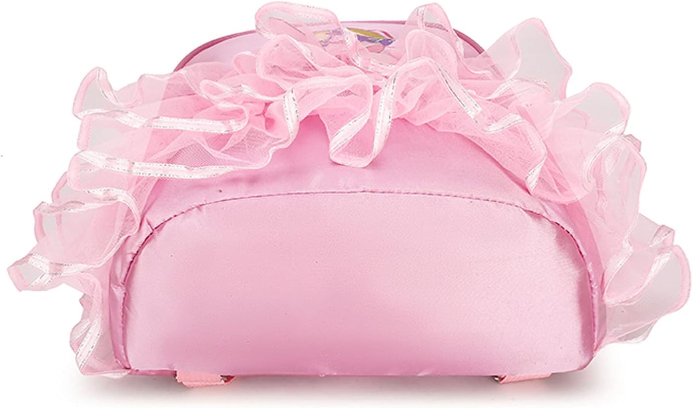 Yitengteng Princess Ballerina Backpack Dance Bag for Toddler Girls Nylon Backpack (Pink dance shoes) - Image 8