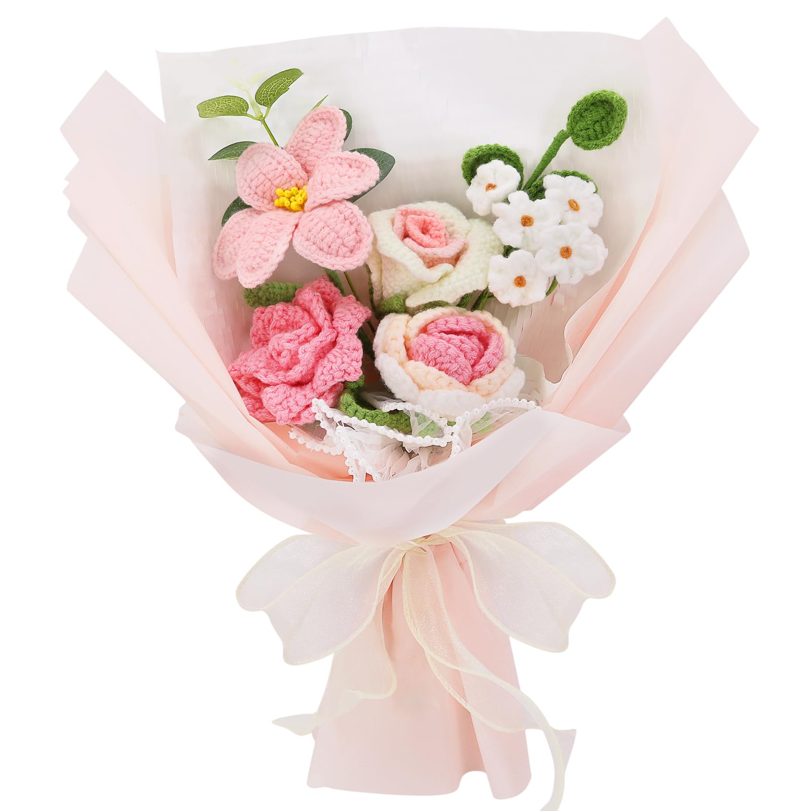 Amazon.com: Marvogo Crochet Flowers Crochet Bouquet Handmade
