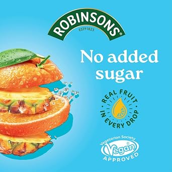 Robinsons Double Strength Orange & Pineapple No Added Sugar Fruit Squash 1.75L Bottle
