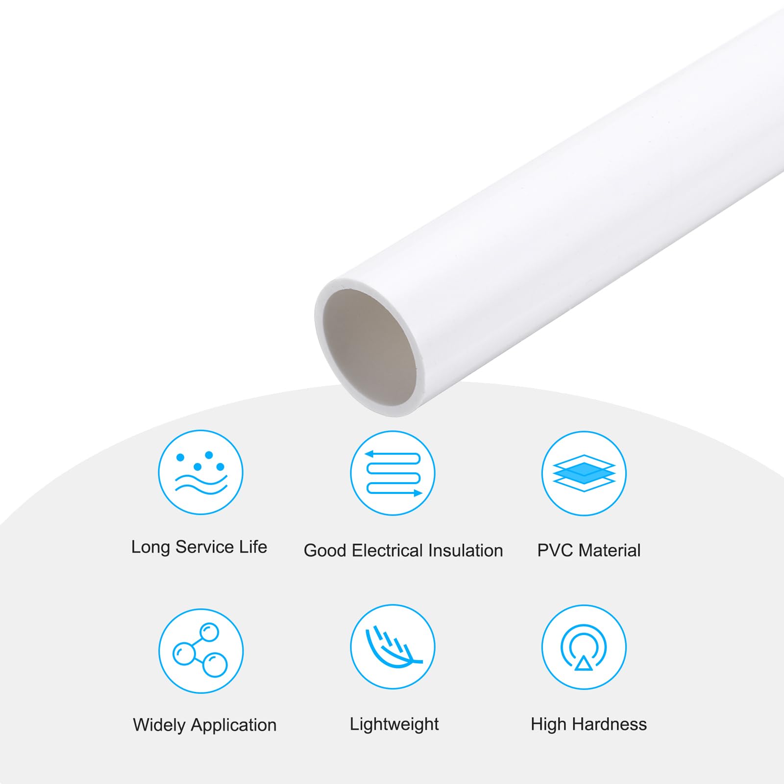 QUARKZMAN 2Pcs Tube PVC Rigide Rond 4mm ID 6mm OD 30 cm de Long Haute Résistance pour Tuyau d'Eau, Aquarium, Réservoir à Poissons, Serre de Jardin, Gris Foncé QUARKZMAN 2Pcs Tube PVC Rigide Rond 4mm ID 6mm OD 30 cm de Long Haute Résistance pour Tuyau d'Eau, Aquarium, Réservoir à Poissons, Serre de Jardin, Gris Foncé