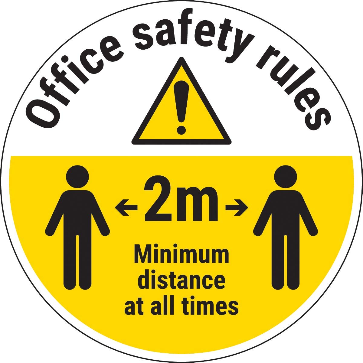 Règles de sécurité de bureau Vsafety marquage sol distance 2m 300x300