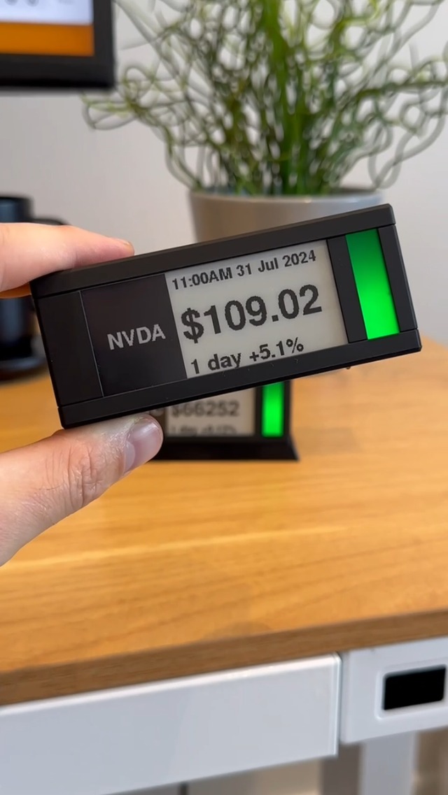 Amazon.com: TickrMeter Stock Ticker with E-Ink Screen and WiFi