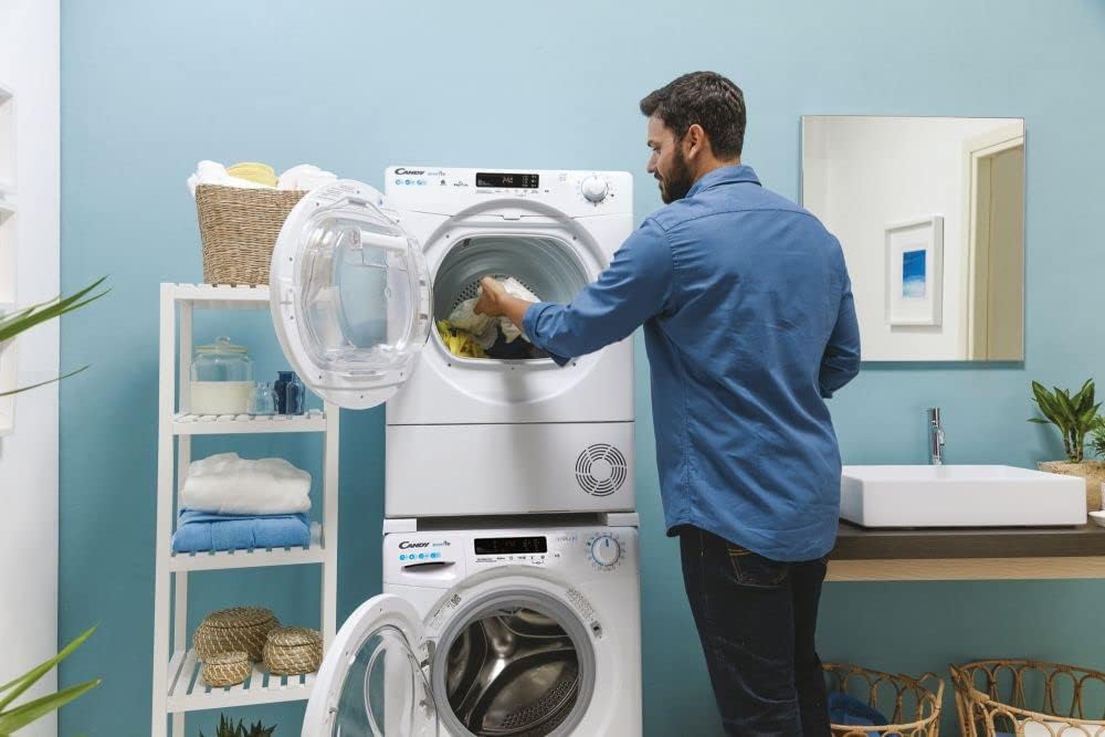 Candy Smart Pro CSOE H10A2DE-S Asciugatrice 9 Kg, Pompa di Calore, Libera Installazione, Controllo Remoto Avanzato, 40 Programmi, Connessa Wi-Fi, Classe A++, Bianca, LxPxA (cm) 59,6x58,5x85 Candy Smart Pro CSOE H10A2DE-S Asciugatrice 9 Kg, Pompa di Calore, Libera Installazione, Controllo Remoto Avanzato, 40 Programmi, Connessa Wi-Fi, Classe A++, Bianca, LxPxA (cm) 59,6x58,5x85